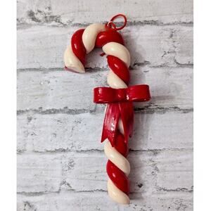 Vintage SILVESTRI Braided Candy Cane Christmas Ornament